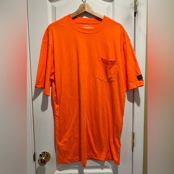 Dickies Bright Orange T-Shirt, Sz large tall - Picture 1 of 4